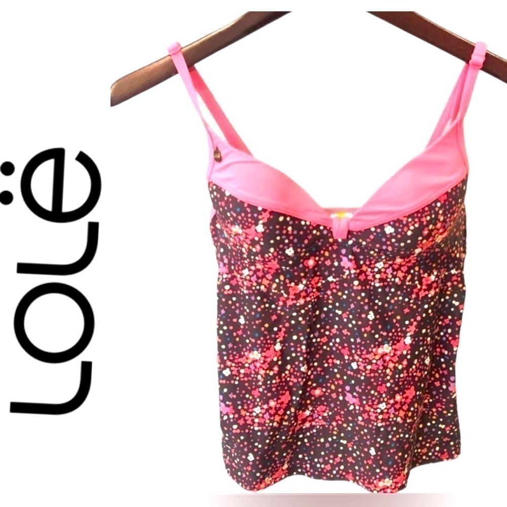 LÖLE tankini with incorporated underwire support bra size M